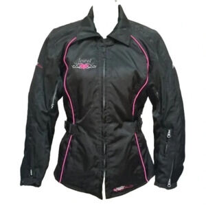 M2r jewel motorcycle jacket black  pink 8